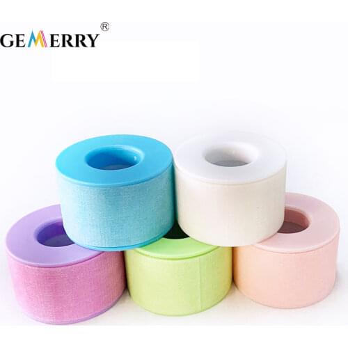 2/8/24 Rolls Eyelash Extension Supplies Tape Medical Waterproof Breathable Prevent Allergy Medical Blue Tape Under Eye Patch