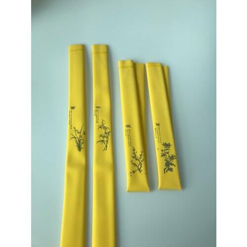 4pcs Plum orchid bamboo chrysanthemum Non Slip Heat Shrink Tubing Textured Fishing Rod Skidproof Fishing Rod Grip Slook Cueor