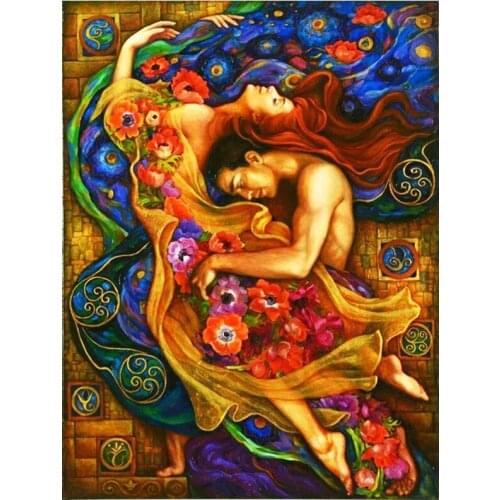 5d diy Diamond Painting Gustav Klimt kiss Portrait art Diamond Embroidery,3d Cross Stitch,diamond Mosaic lover gift,EE1416