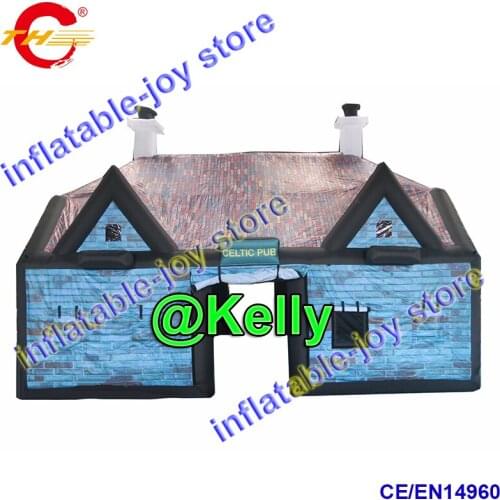Free air shippping 8*5*5mH blow up pub tent, durable blow up pub tent house