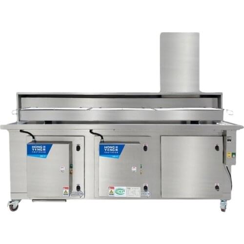 Smokeless barbecue truck, environmental protection fume purifier, stainless steel grill, night market stall, mobile barbecue