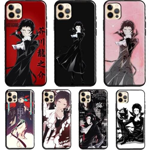 Ryunosuke Akutagawa Bungo Stray Dogs Soft Case For iPhone 12 Pro Max Mini X XR XS Max SE 2020 8 7 Plus 11 Pro Max Phone Cover