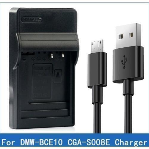 DMW-BCE10 CGA-S008E Digital Camera Battery Charger For Panasonic DMC-FS3 FS5 FS20 FX30 FX33 FX35 FX36 FX37 FX38 FX55 FX500 FX520