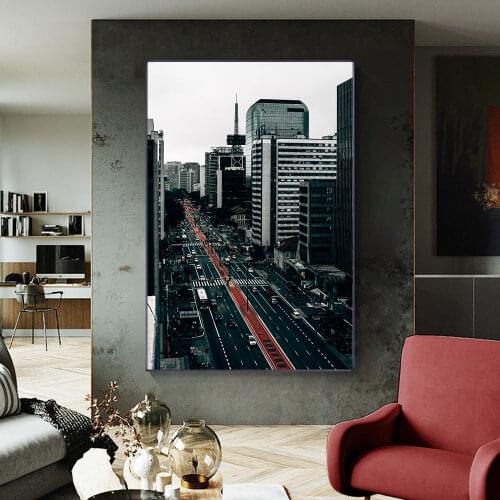 City Landscape Poster Painting Canvas Print Nordic Home Decor Wall Art Picture For Living Room Frameless