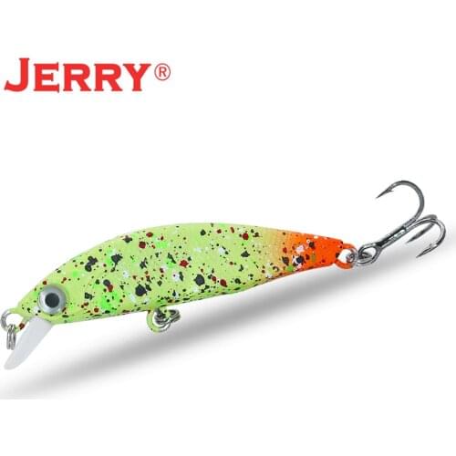 Jerry Silder artificial Jerkbait Minnow Lrf fishing lure Sinking Hard baits 45mm 3.4g pesca tackle For perch bass