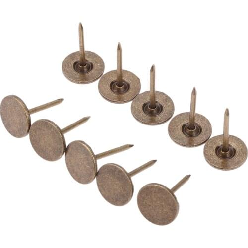 100pcs Push Pins Cork Board Thumb Tacks Pushpins Stationery Buttons Office School Supplies Flat Upholstery Nails 11*17mm