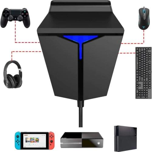 DarKWalker Keyboard and Mouse Converter for PS4 XBOX ONE Nintendo Switch Consoles PC Support Voice Chat For PUBG Call of duty