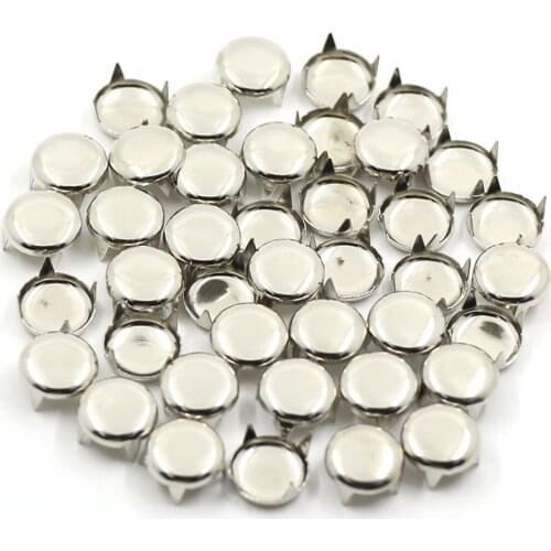 100Pcs Round Rivets Gold/Sliver/Black/Bronze Color Spikes 6-12mm Four Claw Leather Rivets For Jeans DIY Accessories For Clothes