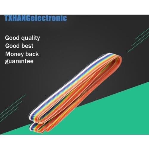 Ribbon Cable 10 WAY Flat Cable Color Rainbow Ribbon Cable Wire Rainbow Cable 10P 1.27MM Pitch diy electronics