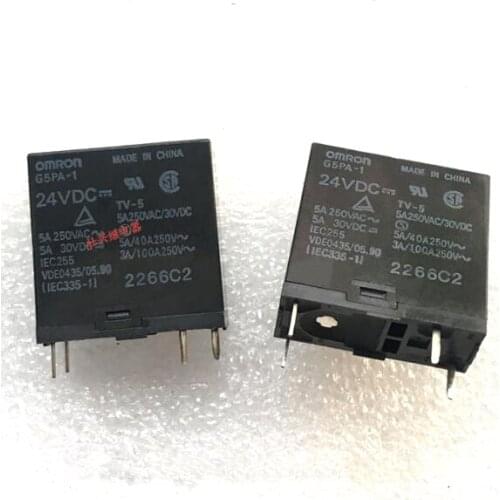 HOT NEW G5PA-1-24VDC G5PA 1 G5PA-1 24VDC DC24V 24V 5A 250vac relay 4pin