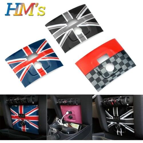 For MINI Cooper F60 Car Styling Cigarette Lighter Panel Cover Sticker For MINI Cooper Countryman Accessories For MINI F60