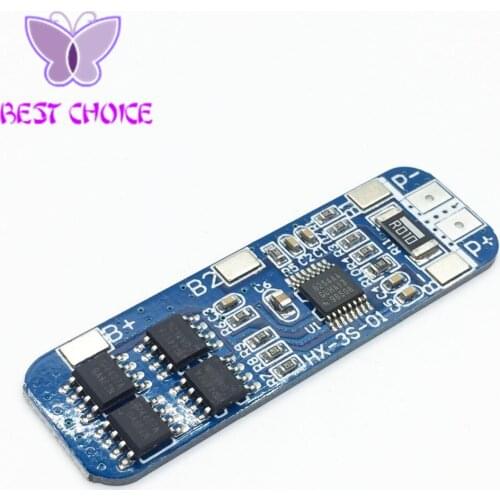Brand new 3 series 12V 18650 Lithium battery protection board 11.1V 12.6V prevent overcharge 10A overcurrent protection hot