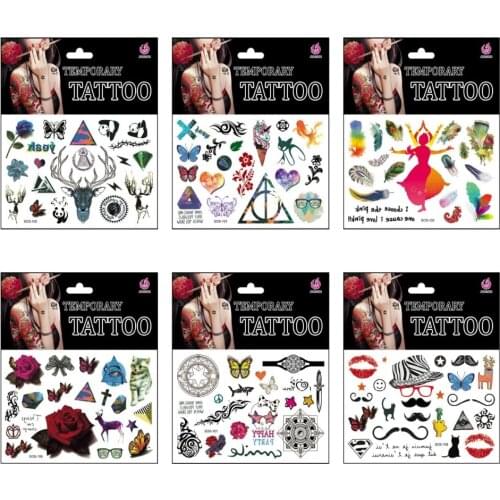 Wholesale Excellent Temporary Tatuajes SOS serial Face Body Disposable Body Tattoo Sticker Scar Post Tattoo 500pks free shipping