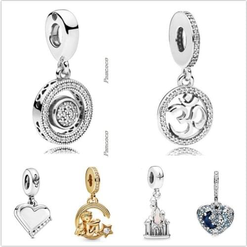 Original 925 Sterling Silver Grand Piano Heart Play With Heart Charm Beads Fit Pandora Bracelet & Necklace Jewelry