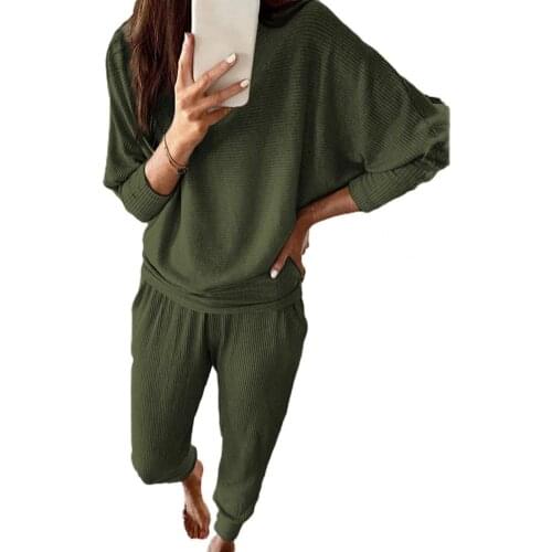 Autumn Spring Sweater Female Trousers Cotton Streetwear Pullover Hoodie Sports Pants Suit Oversize Woman Sweatshirt Tracksuit