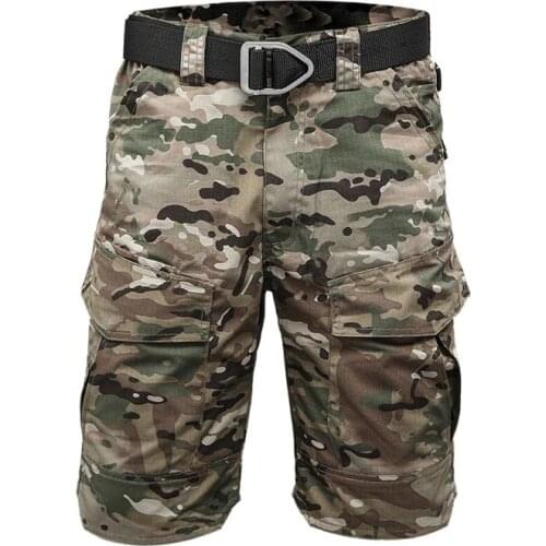 Tactical Men Military Camouflage Short Multi Pocket Summer Breathable Quick-dry Male Casual Short Pants