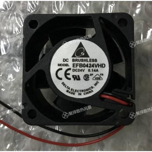 In EFB0424VHD 24 v 0.14 A 4 cm 4020 dual ball cooling fan frequency converter