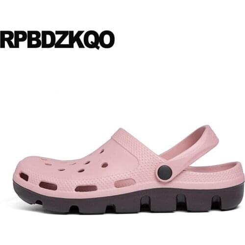 Waterproof native mens sandals 2019 summer outdoor large size fashion 45 plus casual shoes slip on flat water slides slippers