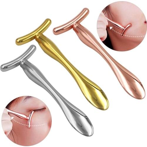 2Pcs T-shape Face Eyes Cream Massage Sticks Spoon Wrinkle Removal Anti Wrinkle Mask Sticks Eyes Care Tool Skin Care Tool
