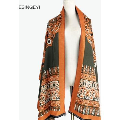 Anti-season Bohemia Cashmere imitation Shawl Scarf women warm Scarves Foulard Square Hijab Ladies wrap muffler pareo female