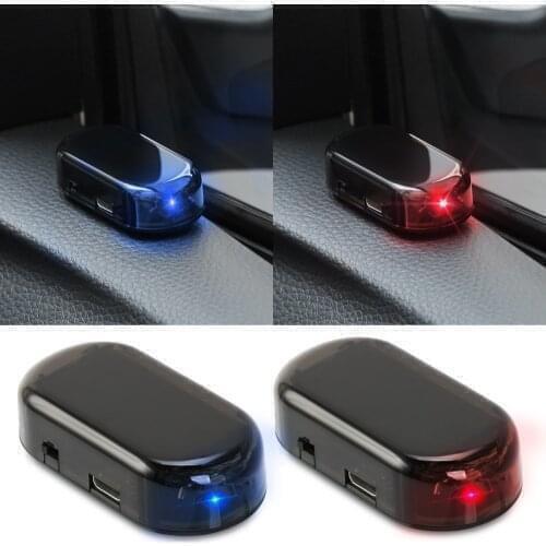 2019 Car Solar Power Alarm Lamp Auto Accessories for Fiat 500 600 Tipo Punto stilo Freemont Cross Coroma Panda Idea Palio