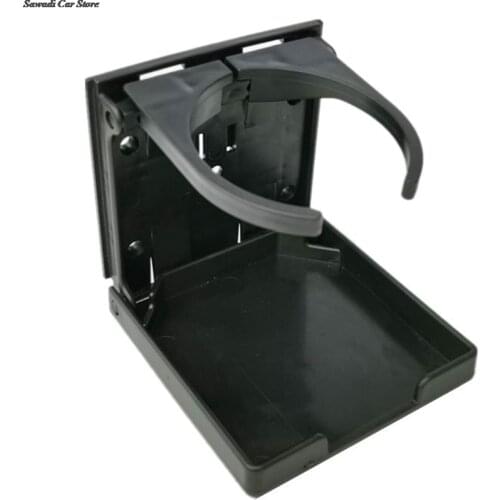 Auto Vehicle-mounted Adjustable Cup Holder Wall-mounted Water Cup Holder Black Folding Cup Drink Holder Car Truck Boat Camper RV