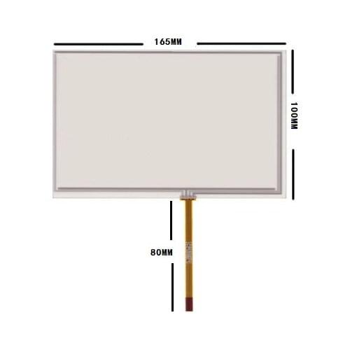 Free shipping New handwritten 7 inch car DVD navigation GPS touch screen panel 165MM*100MM 165*100