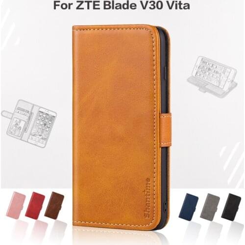 Flip Cover For ZTE Blade V30 Vita Business Case Leather Luxury With Magnet Wallet Case For ZTE Blade V30 Vita Phone Cover