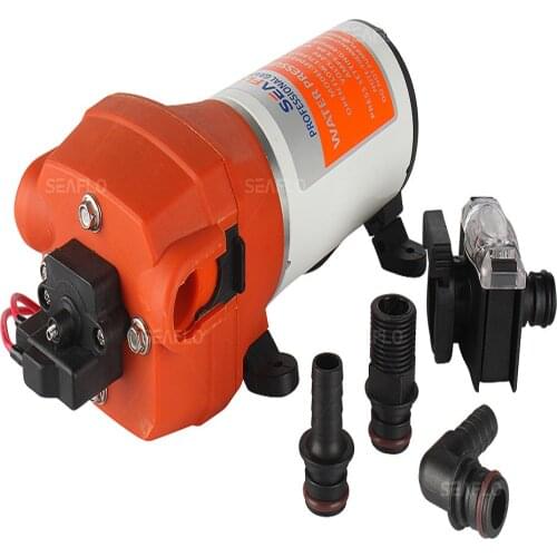 SEAFLO 31 Series DC Diaphragm Pump 12V/24V 2.0-8.0LPM 17-160PSI Fresh Water Pump Marine Boat RV