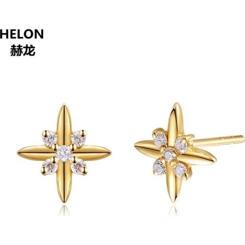 HELON Women's Gold Earrings