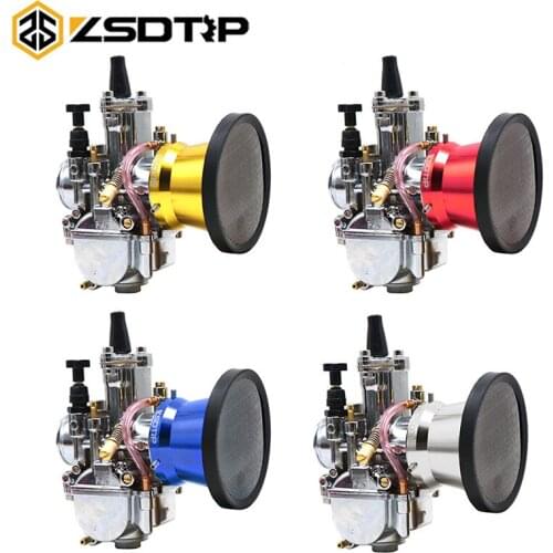 ZSDTRP 21 24 26 28 30 32 34mm Keihin PWK Carburetor with Air Filter 4T Carb Fit Motorcycle Motocross Dit Pit Bike