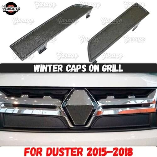 Winter caps for Renault Duster 2015-2018 on radiator grill ABS plastic guard accessories cover protective car styling tuning