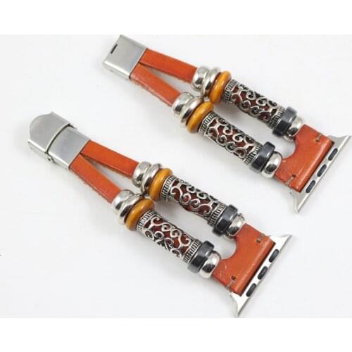 Leather Retro Strap for Apple Watch 4 Band Watchband for iWatch 44mm 40mm Bracelet Accessories