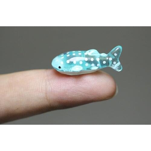Mini Fish Spot Shark Small Animals Model Landscape Accessories Decoration Figurine Action Figures Scene Material Kids Toys