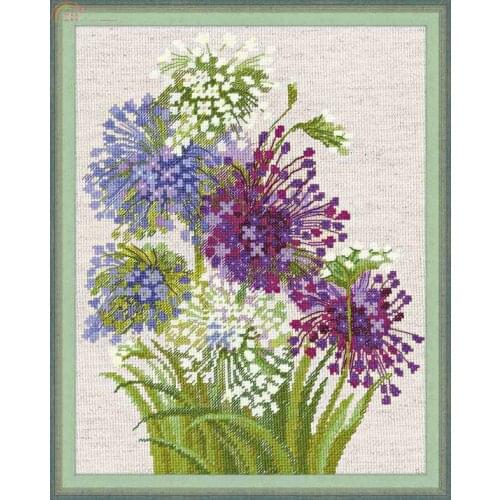 Riolis 1484 Chopped green onion Cross Stitch Set Cross-stitch Kit Embroidery Needlework Craft Packages Cotton Fabric Floss