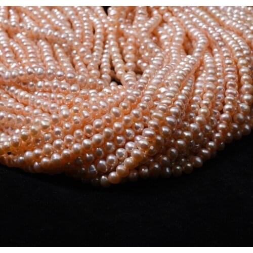 Natural Freshwater Pearl Choker Necklace Potato Shaped Beads 36cm For DIY Strand Classic Fine Jewelry
