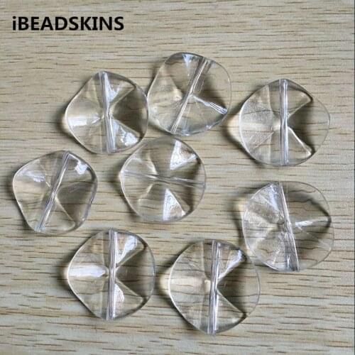 New arrival! (choose size) clear Acrylic oblate shape beads (Design as shown )