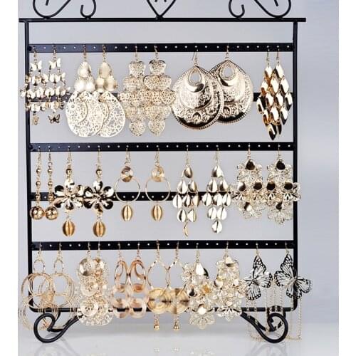 Wholesale 12Pair Earrings Mix Style Gold Color Korean Drop Earrings For Women Vintage Jewelry Party Wedding Bridal Accessories