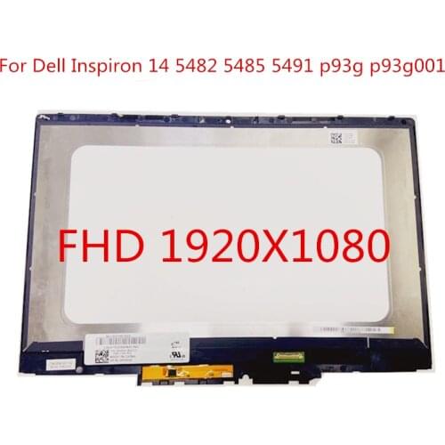 B140XTN02.E For Dell Vostro 14 5000 Vostro 5481 5482 P93G LCD Display with Touch Screen Digitizer Full Assembly With frame