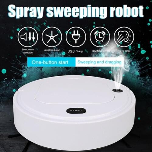 Four-in-one Robot Vacuum Cleaner for Home Automatic Dust Sterilize App Smart Control Sweeping Mopping Cleaner Fast delivery Ship