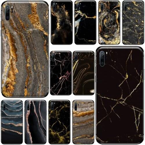Luxury Gold marble trend Phone Case For Huawei P 40 30 20 lite pro smart 2019 honor 10 i lite 8x mate 20 pro nova 5t funda