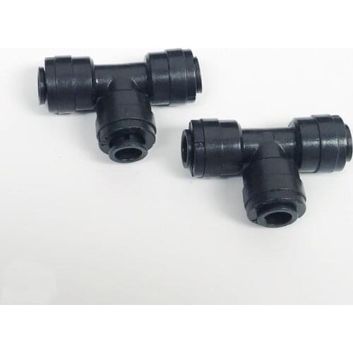 Sprinkler Irrigation 1/4 Inch Barb Tee Water Hose connectors Pipe Hose Fitting Joiner Slip Lock for 6.35mm 1/4" Hose Fitting