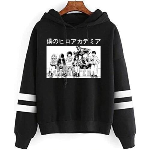 New My Hero Academia Cosplay Todoroki Anime Pullover Himiko Toga Sweatshirts Boku No Hero Academia Izuku Midoriya Unisex Hoodies