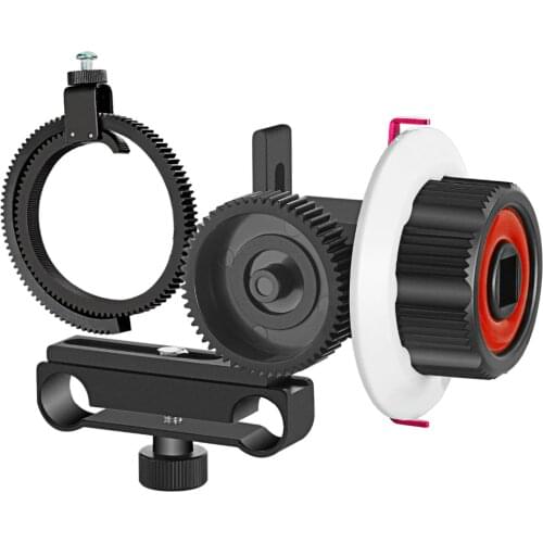 Neewer Follow Focus with Gear Ring Belt for Canon and Other DSLR Camera Camcorder DV Video Fits 15mm Rod Film Making System