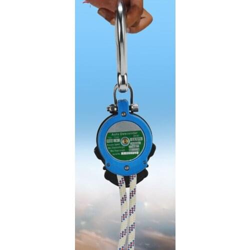 10M-20M 10.5MM Auto descender with static rope for multi-person duty-cycle operation tall building life-saving rigging hardware