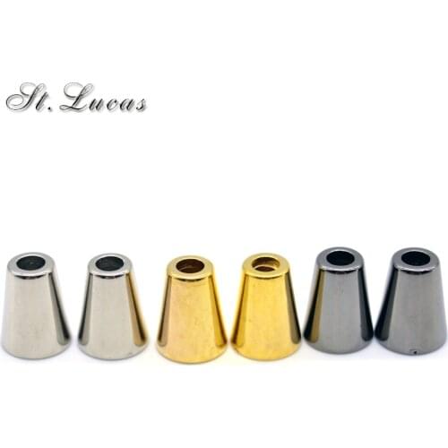 30pcs/lot silver gold black small cord end plastic stopper Toggle Clip for Paracord Bag Sports Wear Shoes garment accseeories