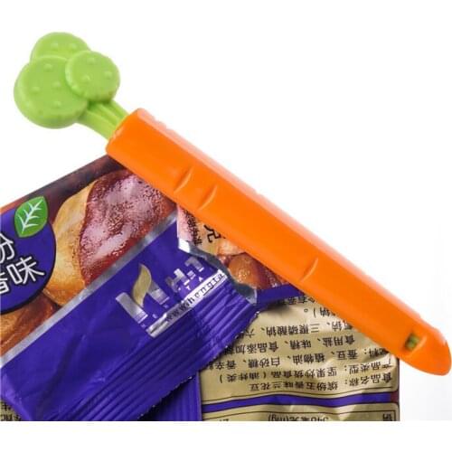 5Pcs Portable New Kitchen Storage Food Snack Seal Sealing Bag Clips Sealer Clamp Plastic Tool Kitchen Accessories Wholesale