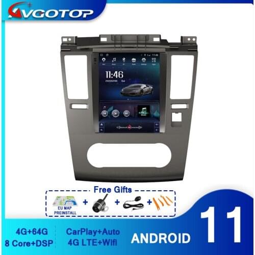 AVGOTOP Android 9.0 Tesla vertical screen Car Radio GPS Multimedia for Nissan TIIDA 2008-2011 Vehicle DVD Player