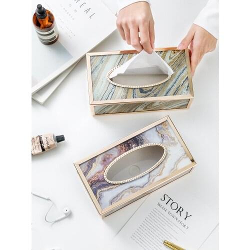 Toilet Paper Holder Creative Tissue Box Square Nordic Style Home Decor Napkin Tissue Boxes Storage Papel Seda Wipe Case BW50ZJ