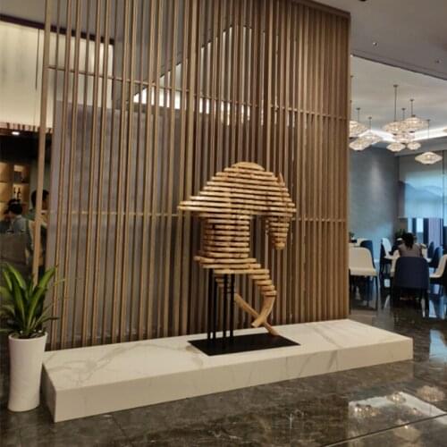 GY Sculptured Ornaments Wood Carving Sliced Chair Horse Tea Table Terrace Hump Chair Shaped Wooden Horse Head Bench Stool Shape